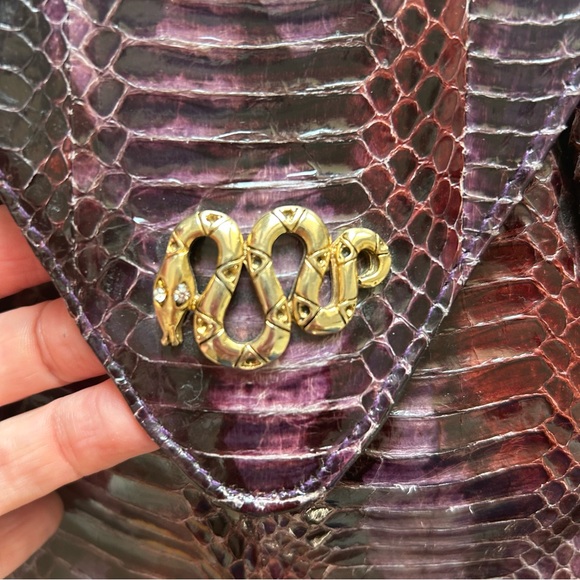 VINTAGE snakeskin leather purse - Picture 9 of 9